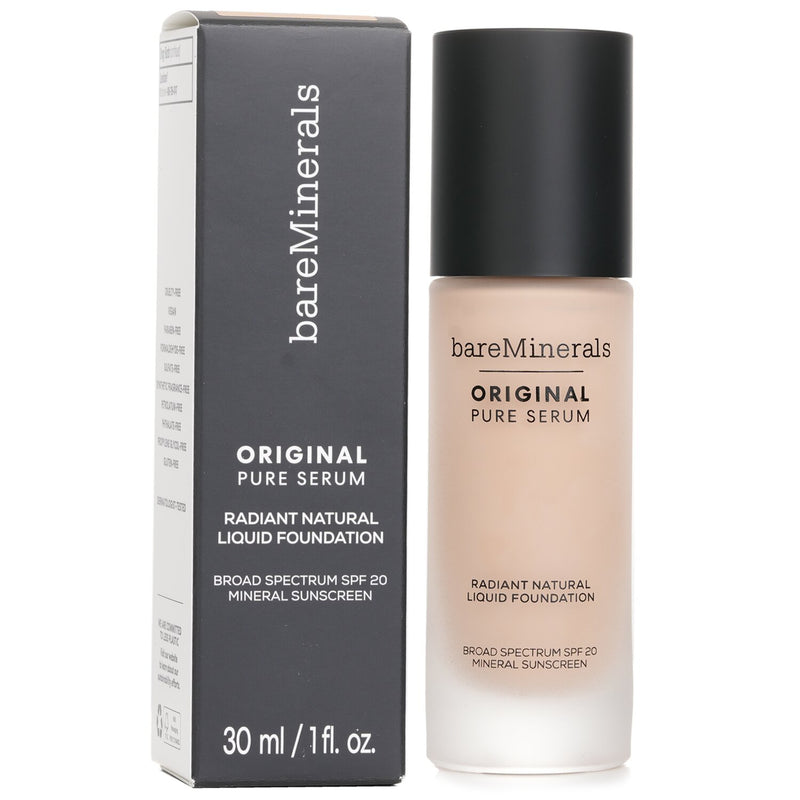 BareMinerals Original Pure Serum Radiant Natural Liquid Foundation Mineral SPF 20 - # Fair Cool 1.5  30ml/1oz