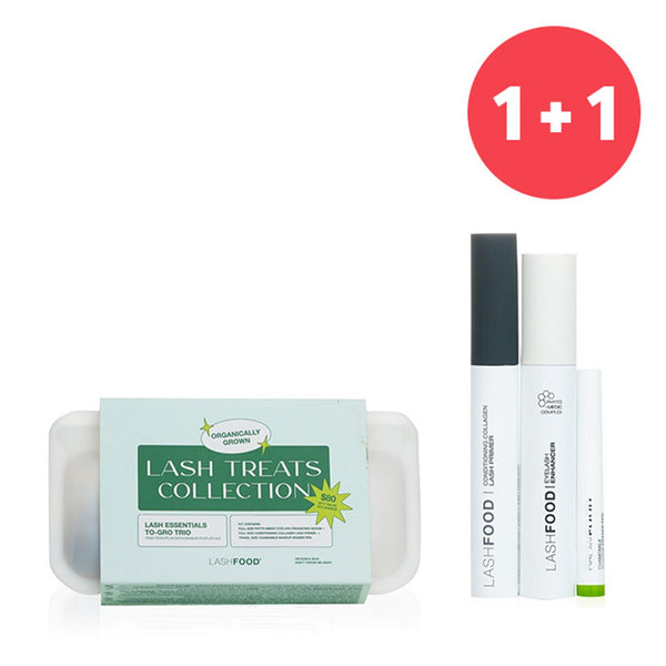 LashFood ?1+1 Set?Lash Essentials To Gro Trio: Eyelash Enhancer 3ml+ Lash Primer 8ml+ Chamomile Makeup Eraser Pen 0.5ml     3pcs