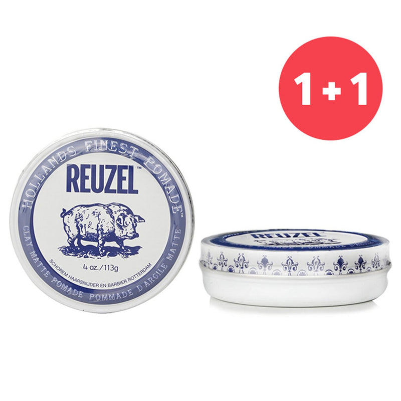 Reuzel 【1+1 Set】Clay Matte Pomade  113g/4oz