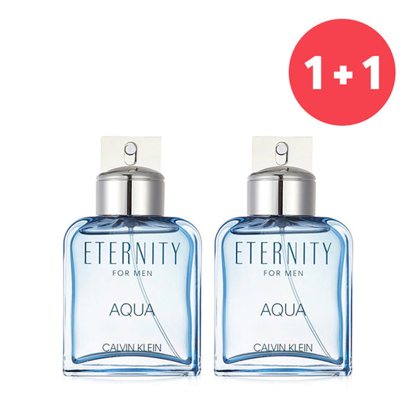 Calvin Klein 【1+1 Set】Eternity Aqua Eau De Toilette Spray  100ml/3.4oz