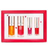 Clarins Lip Comfort Oil Coffret: Lip Oil - #01 7ml+Lip Oil - #04 7ml+Lip Oil - #02 1.4ml+Lip Oil - #08 1.4ml  4pcs