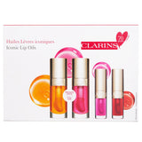 Clarins Lip Comfort Oil Coffret: Lip Oil - #01 7ml+Lip Oil - #04 7ml+Lip Oil - #02 1.4ml+Lip Oil - #08 1.4ml  4pcs