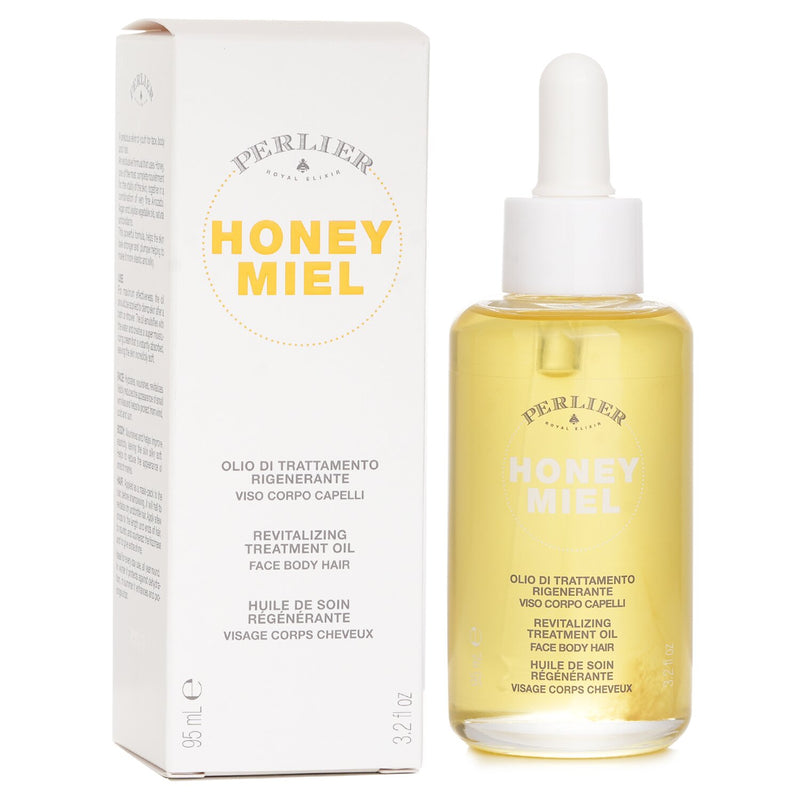 Perlier Honey Miel Revitalizing Treatment Oil (For Face Body & Hair)  95ml