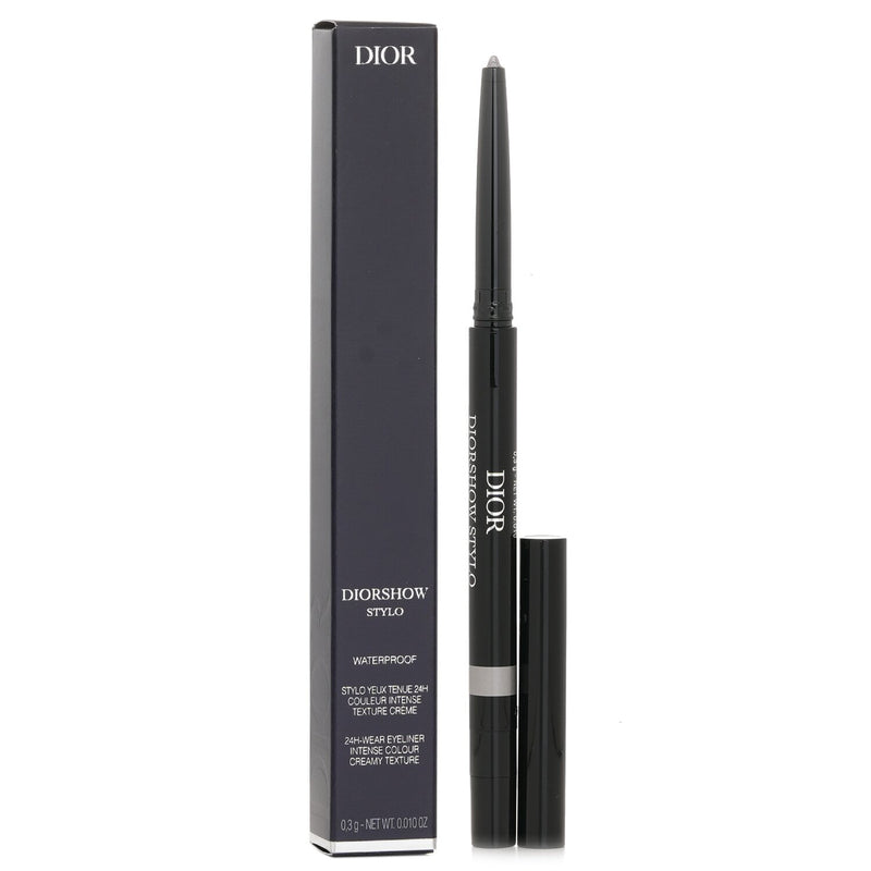 Christian Dior Diorshow Stylo 24H Wear Waterproof Creamy Eyeliner - # 076 Pearly Silver  0.3g