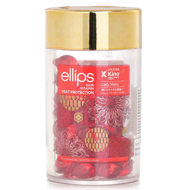 Ellips Hair Vitamin Heat Protection Oil - Lady Shiny (Red)  50capsules x1ml