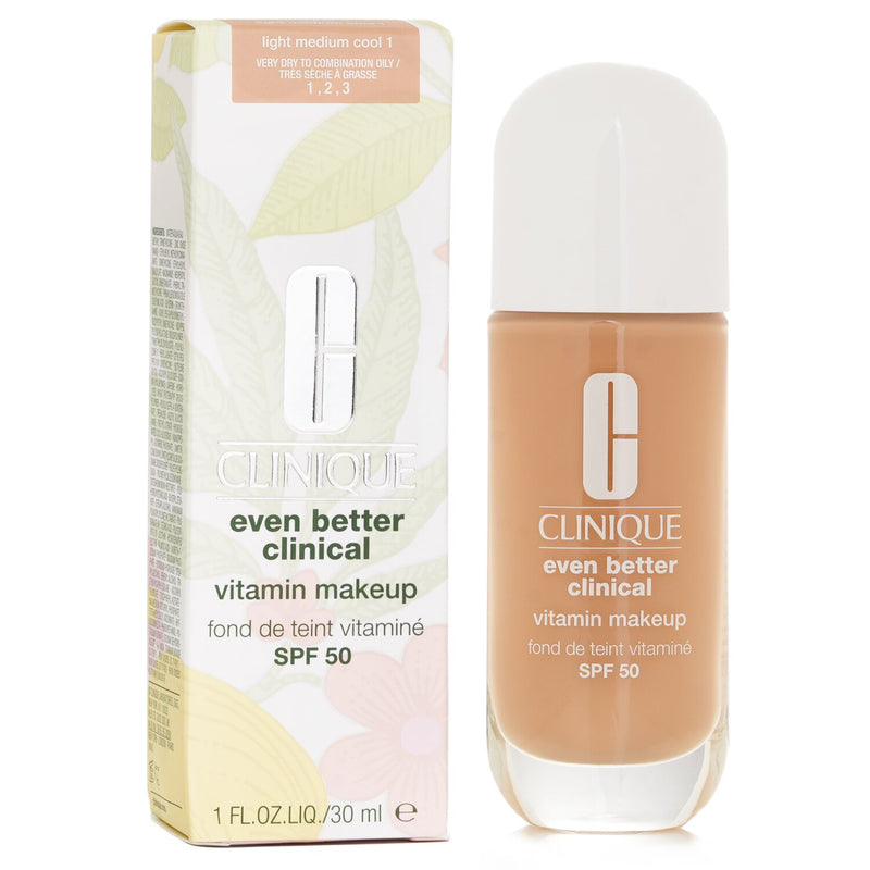Clinique Even Better Clinical Vitamin MakeUp Foundation SPF 50 - # 1 Light Medium Cool  30ml