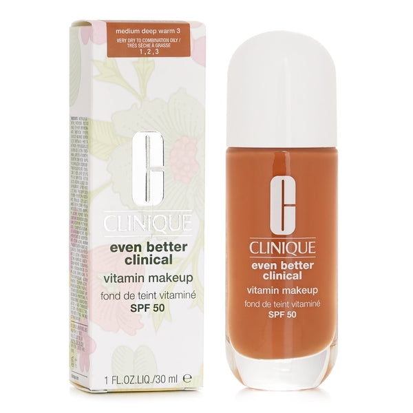 Clinique Even Better Clinical Vitamin MakeUp Foundation SPF 50 - # 3 Medium Deep Warm  30ml