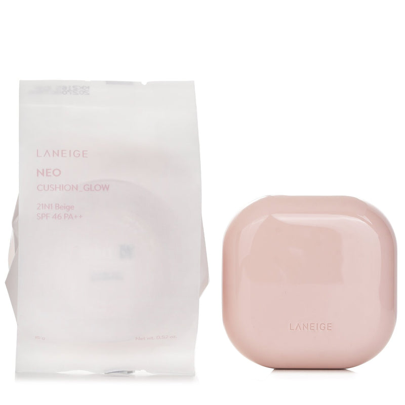 Laneige Neo Cushion Glow SPF 46  - # No.21N1 Beige  30g(15g x 2)