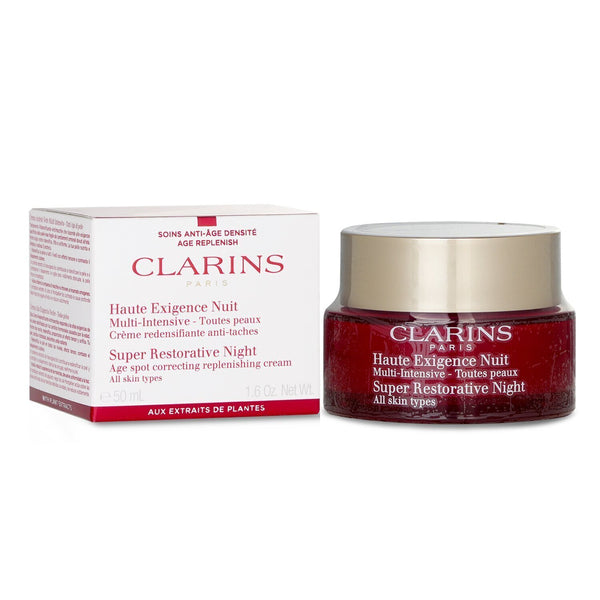 Clarins Super Restorative Night Age Spot Correcting Replenishing Cream (Box Slightly Damaged)  50ml/1.6oz