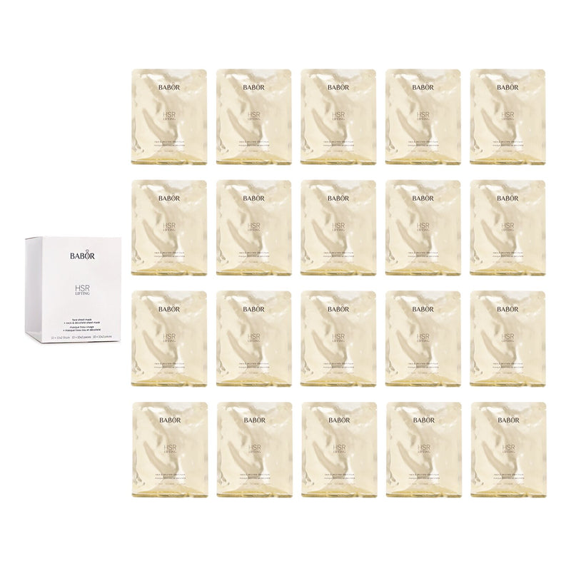 Babor HSR Lifting Face Mask + Neck & Decollete Sheet Mask  10+10 x2 pcs