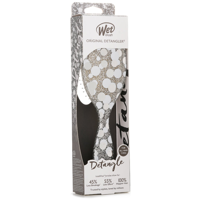 Wet Brush Original Detangler Groovy Disco Silver Hair Brush  1pc