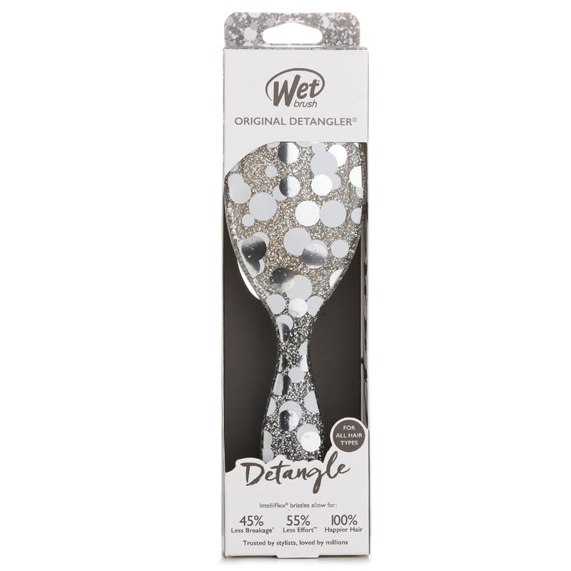 Wet Brush Original Detangler Groovy Disco Silver Hair Brush  1pc