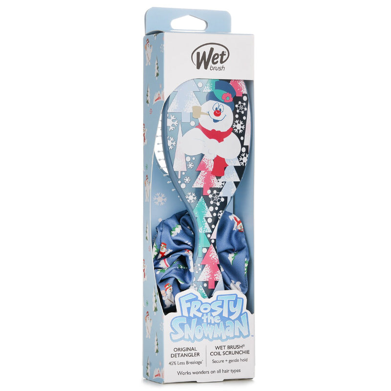 Wet Brush Original Detangler Frosty + Scrunchie Hair Brush  1pc