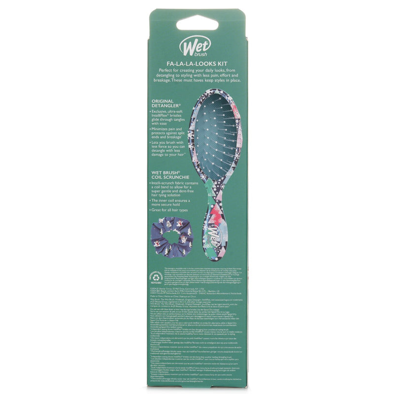 Wet Brush Original Detangler Frosty + Scrunchie Hair Brush  1pc