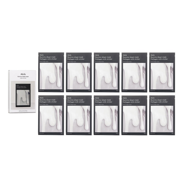 Abib Gummy Sheet Mask Collagen Milk Sticker  27ml x 10pcs