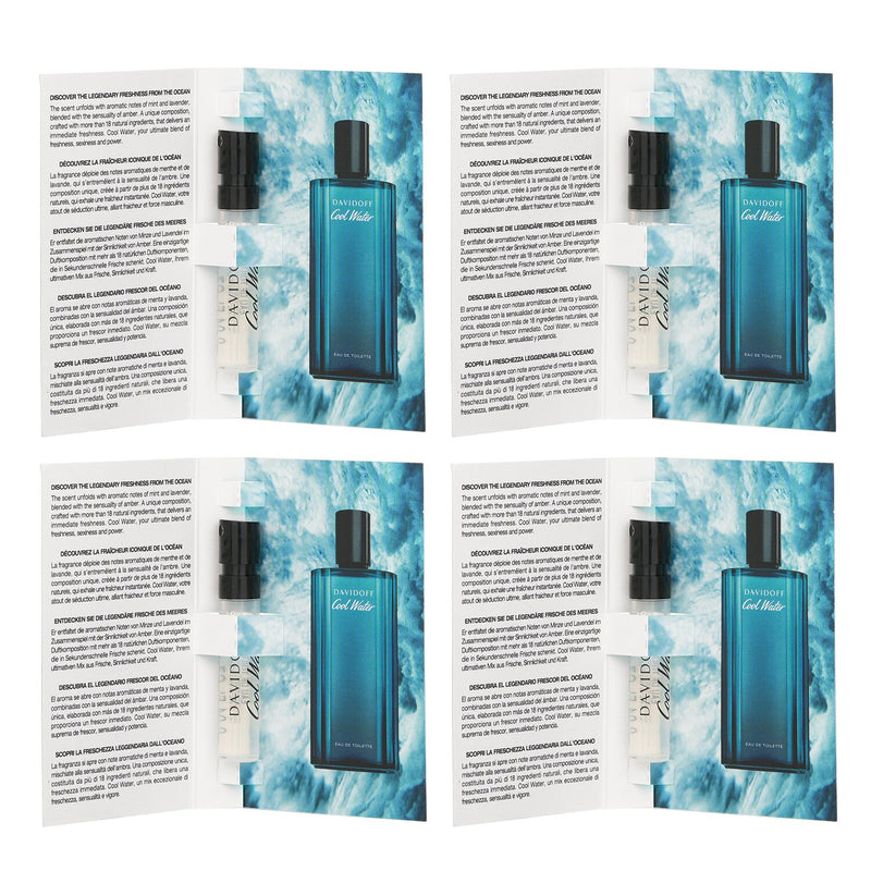 Davidoff 【Super Saver Pack】Cool Water Edt Spray (Miniature)  1.2ml/0.04oz x4