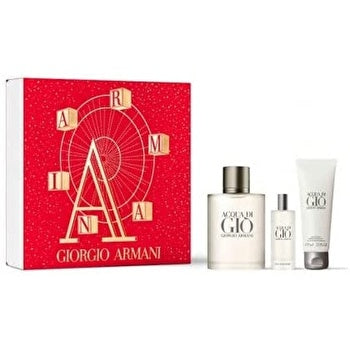 Giorgio Armani Acqua Di Gio 3pc Men Gift Set - Eau De Toilette & 15ml Eau De Toilette & 75ml Shower Gel 100ml