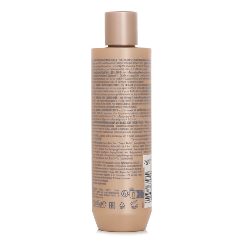 Schwarzkopf Blond Me All Bl Rich Conditioner  250ml