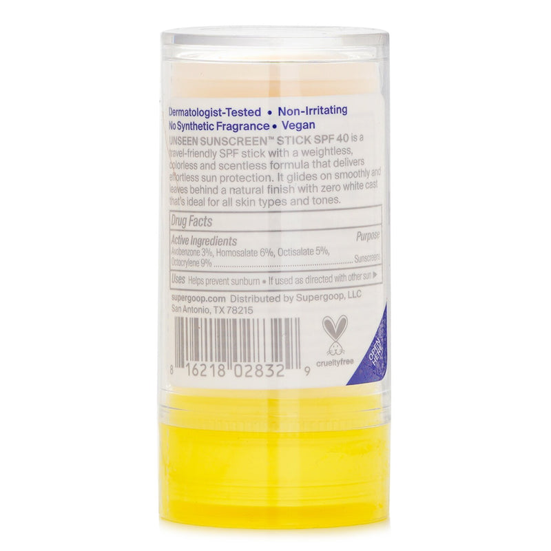 Supergoop Unseen Sunscreen Stick SPF 40  20g
