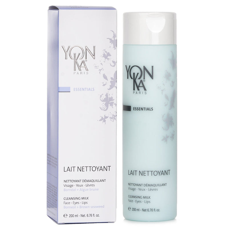 Yonka Essentials Cleansing Milk With Borneol - Face, Eyes & Lips (Unboxed)  200ml/6.76oz