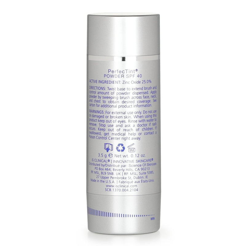 IS Clinical Perfectint Powder SPF 40 Sunscreen Cream (1 Brush + 2 Cartridges) (Unboxed)  3.5g/0.12oz
