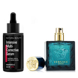 Versace Versace Eros Eau De Toilette Spray 30ml X Natural Beauty Intensive Multi-Corrective Serum - Mandelic Acid 18% (Exp Date: 12/2025) 35ml  2pcs