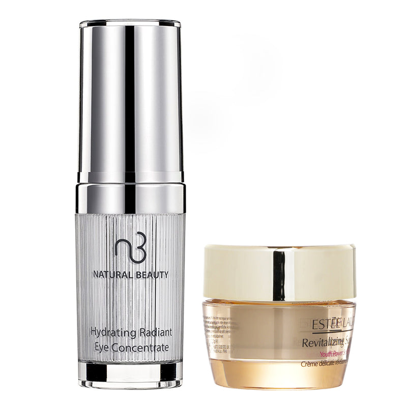 Estee Lauder Estee Lauder Revitalizing Supreme + Youth Power Soft Creme (Miniature) 15ml X Natural Beauty Hydrating Radiant Eye Concentrate (Exp Date: 02/2026) 15ml  2pcs