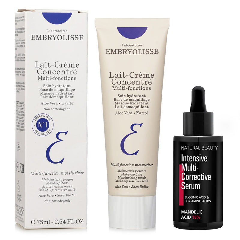 Embryolisse Embryolisse Lait Creme Concentre (24-Hour Miracle Cream) 75ml X Natural Beauty Intensive Multi-Corrective Serum - Mandelic Acid 18% (Exp Date: 12/2025) 35ml  2pcs