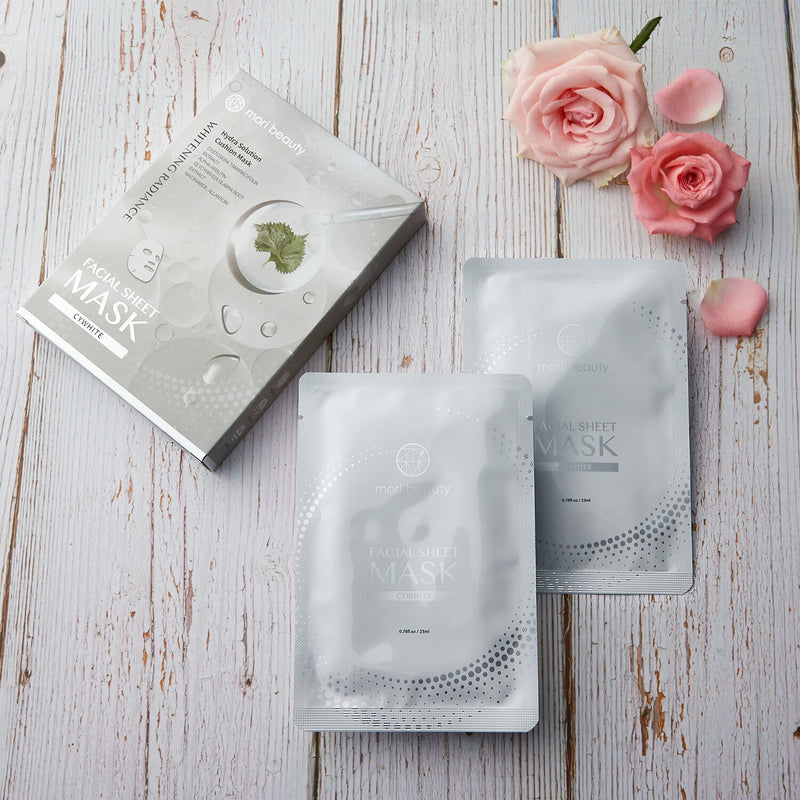 mori beauty by Natural Beauty Hydra Solution Cushion Mask (Whitening Radiance) 3pcsx 23ml/0.78