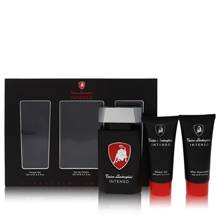 Tonino Lamborghini Lamborghini Intenso Gift Set - Eau De Toilette Spray + Shower Gel + After Shave Balm 3.4 oz
