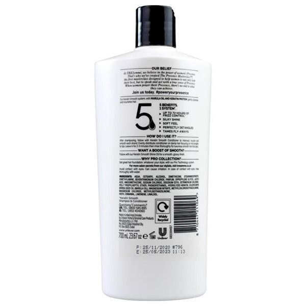Tresemme 700ml Conditioner Keratin Smooth 3 pieces
