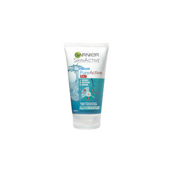 Garnier SkinActive PureActive 3-in-1 Wash, Scrub and Mask 150ml