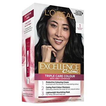 L'Oreal Paris Excellence Cr?me Permanent Hair Colour - 1 Black