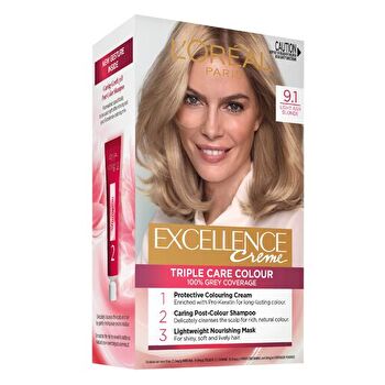 L'Or?al Paris Excellence Cr?me Permanent Hair Colour - 9.1 Light Ash Blonde