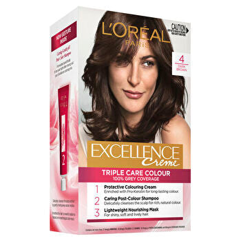 L'Oreal Paris Excellence Cr?me Permanent Hair Colour - 4 Dark Brown