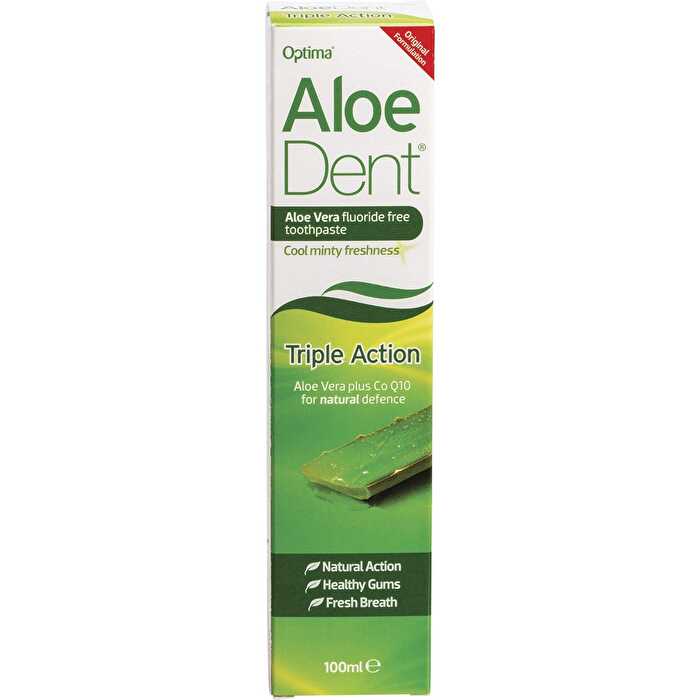 Aloe Dent Toothpaste Fluoride Free Triple Action 100ml