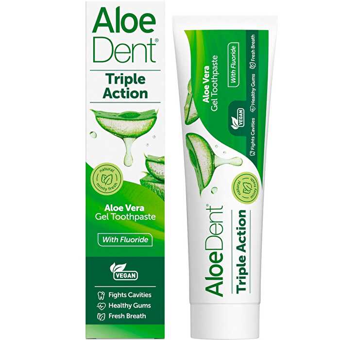 Aloe Dent Toothpaste Triple Action with Fluoride 100ml