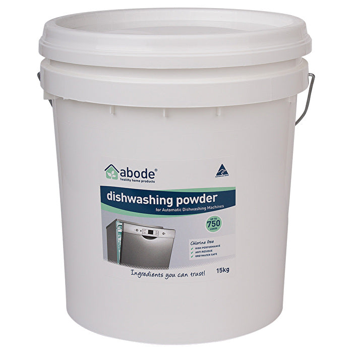 Abode Cleaning Products Abode Dishwashing Powder (for Automatic Dishwashing Machines) Bucket 15kg