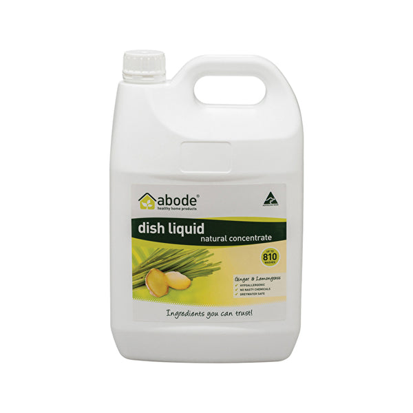 Abode Cleaning Products Abode Dish Liquid Concentrate Ginger & Lemongrass 4000ml