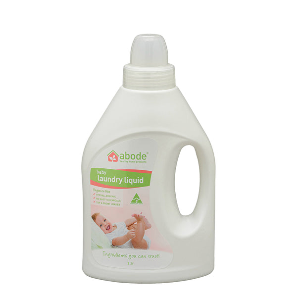 Abode Cleaning Products Abode Laundry Liquid (Front & Top Loader) Baby (Fragrance Free) 1000ml