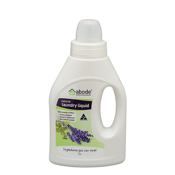 Abode Cleaning Products Abode Laundry Liquid (Front & Top Loader) Wild Lavender & Mint 1000ml