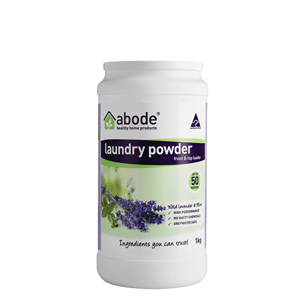 Abode Cleaning Products Abode Laundry Powder (Front & Top Loader) Wild Lavender & Mint 1kg