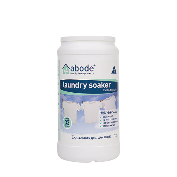 Abode Cleaning Products Abode Laundry Soaker (Front & Top Loader) High Performance 1kg