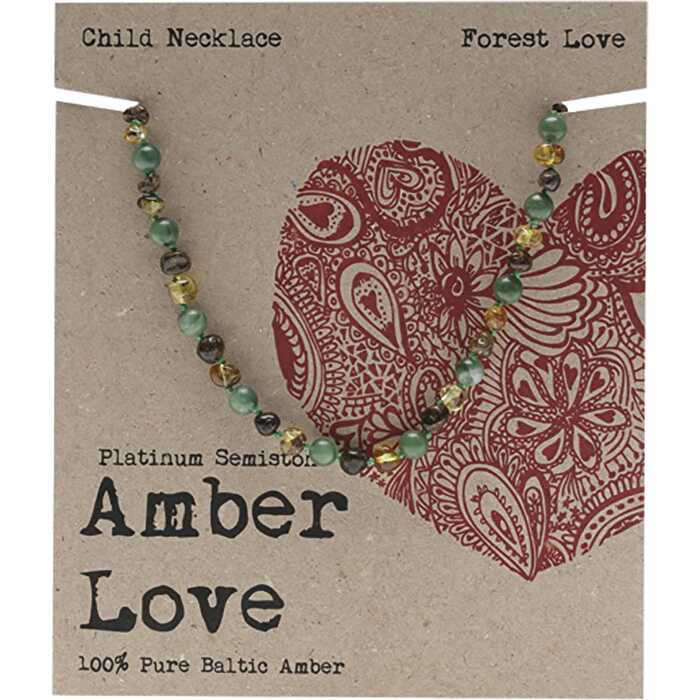 Amber Love Children's Necklace 100% Baltic Amber Forest 33cm