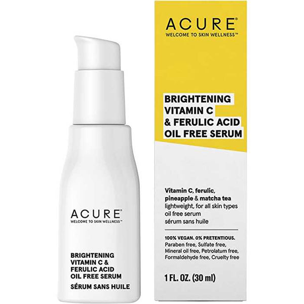 Acure Brightening Vit C & Ferulic Acid Oil Free Serum 30ml