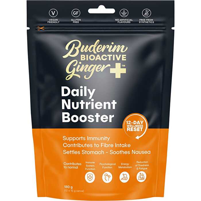 Buderim Ginger Bioactive + Daily Nutrient Booster 180g