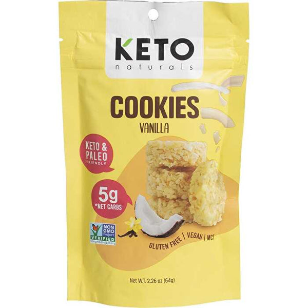 Keto Naturals Cookies Vanilla 8x64g