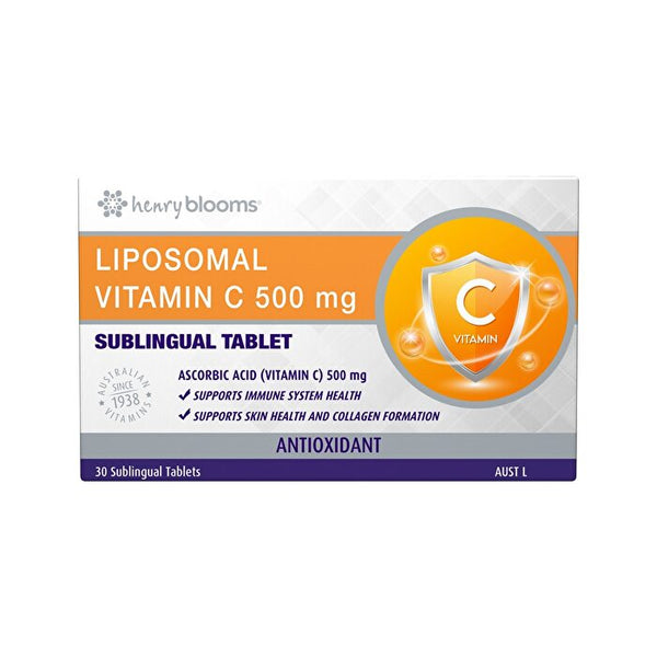 Henry Blooms Liposomal Vitamin C 500mg Sublingual 30t