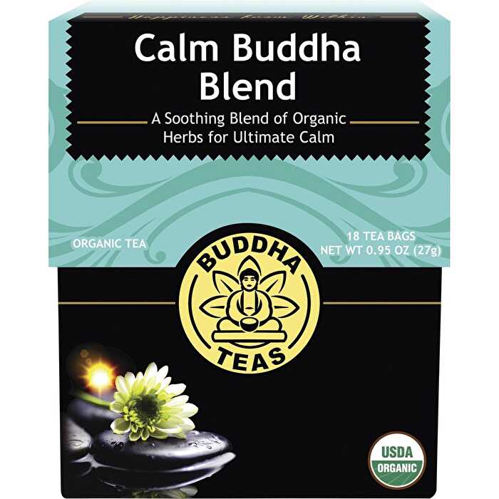 Buddha Teas Organic Herbal Tea Bags Calm Buddha Blend 18pk