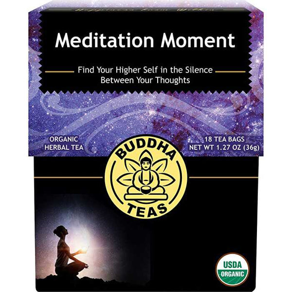 Buddha Teas Organic Herbal Tea Bags Meditation Moment 18pk